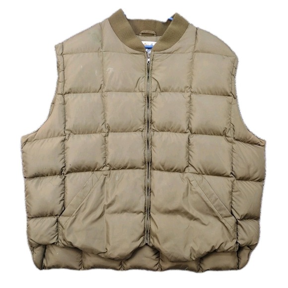 Vintage Cabelas Mens 2XL XXL Premier Northern Goose Down Fill Puffer Vest Jacket
